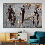 African American Wall Art | Elegant African Women Canvas Print