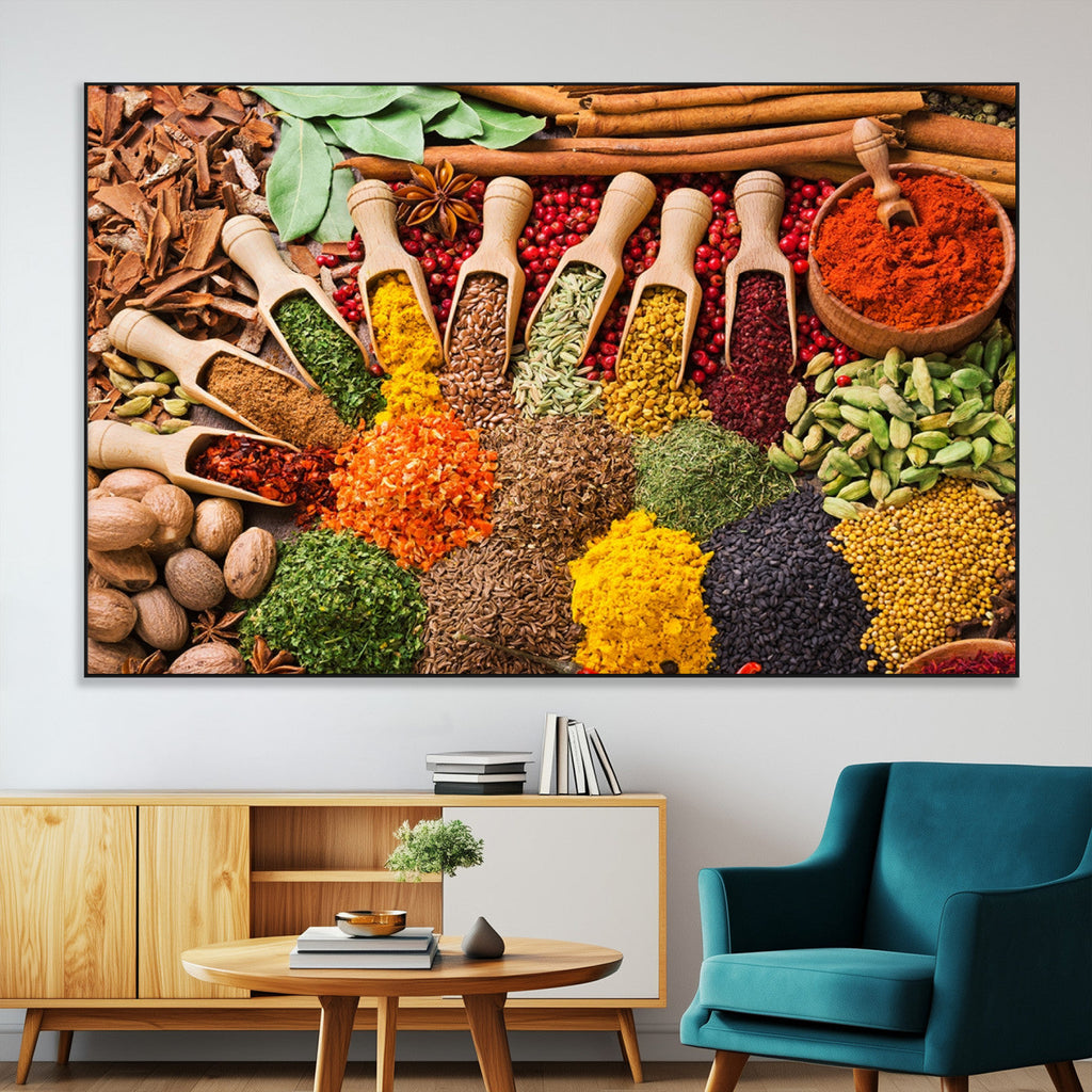 Spices Kitchen Wall Art Canvas Print