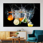 Kitchen Wall Art, Kitchen Fruits Art Canvas Print