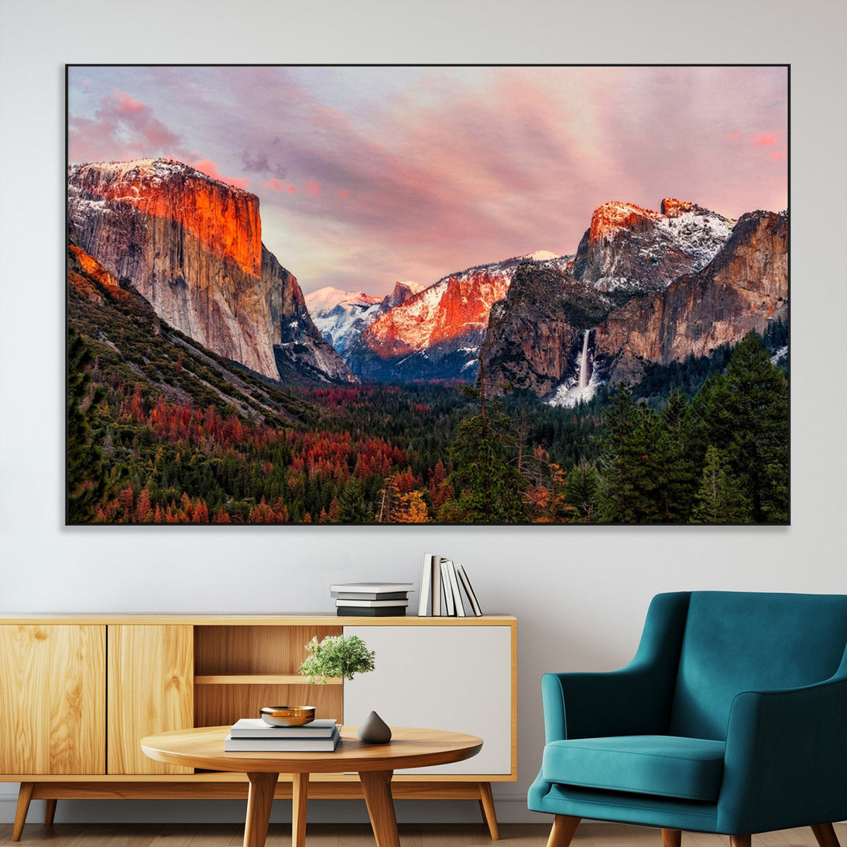 Yosemite Half Dome Wall Art Canvas Print El Capitan