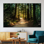 Natural Landscape Wall Art Relaxing Forest Canvas Print
