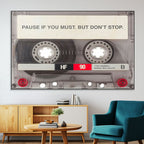 Music Cassette Iconic Wall Art Canvas Print