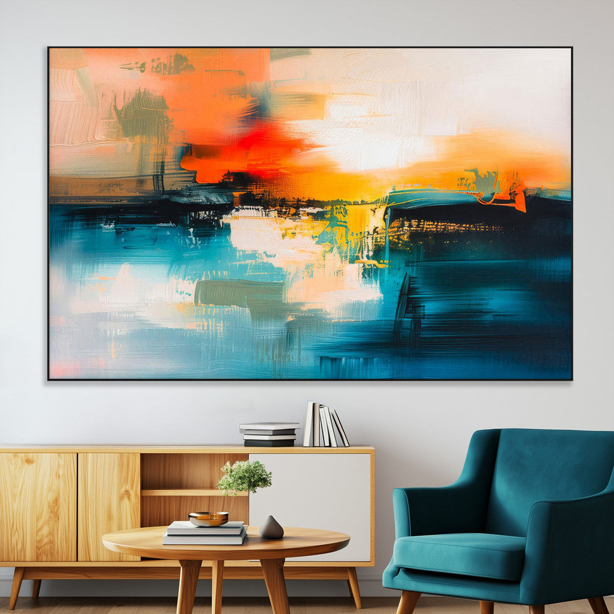 Colorful Abstract Wall Art | Bold Modern Canvas Print | Ready to Hang