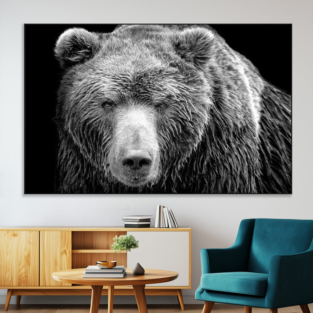 399 Grizzly Bear Canvas Print, Ready to Hang Wall Art