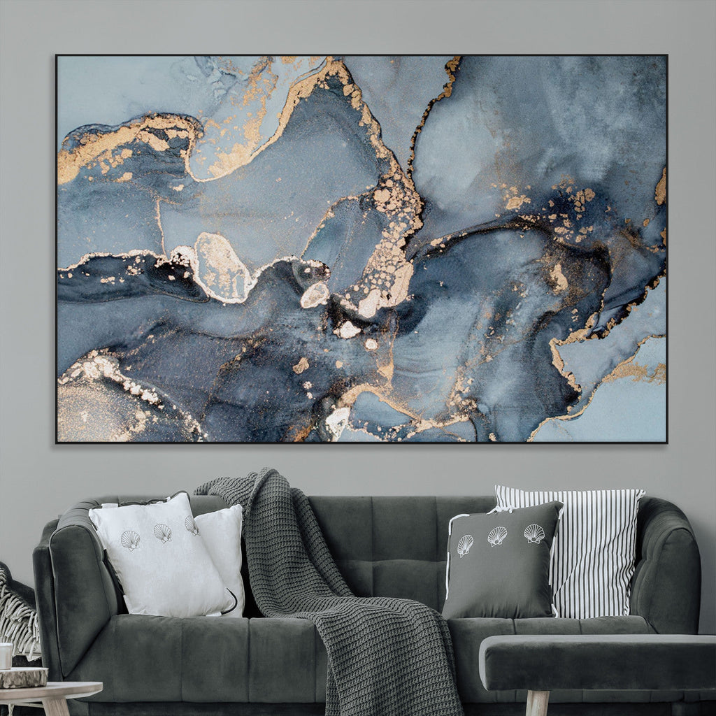 Multipanel Marble Fluid Effect Wall Art Abstract Canvas Wall Art Print