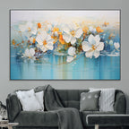 Abstract Flower Wall Art Canvas Print