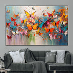 Abstract Butterfly Wall Art Canvas Print
