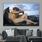 Fallen Angel Wall Art Canvas Print, Alexandre Cabanel Classic Art Reproduction