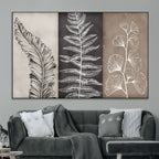 Minimalist Botanical Wall Art Canvas Print, Framed and Ready to Hang