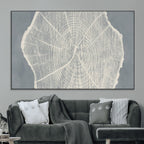 Abstract Tree Ring Wall Art Canvas Print, Framed and Ready to Hang
