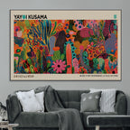 Framed Yayoi Kusama 1986 Wall Art Print | Japanese Wall Art, Wabi Sabi Abstract Landscape