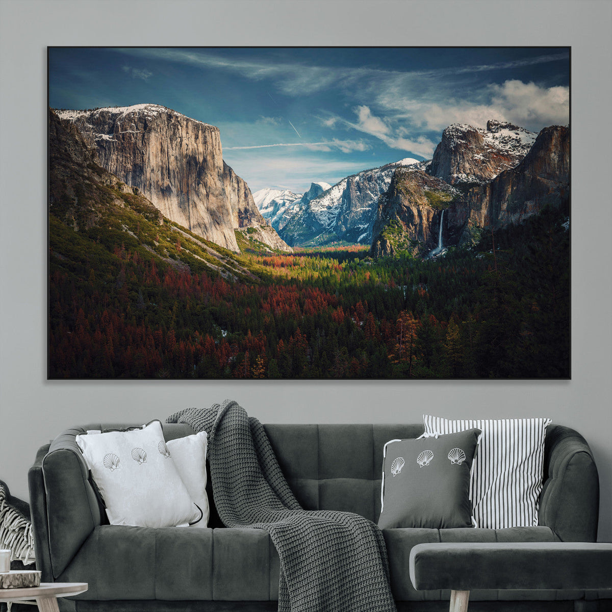Yosemite National Park Wall Art Canvas Print, Framed El Capitan Mountain Landscape