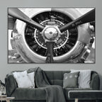 Vintage Airplane Wall Art Canvas Print