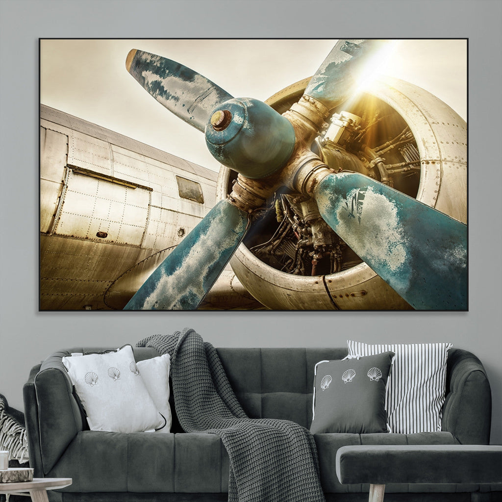 Vintage Airplane Canvas Print