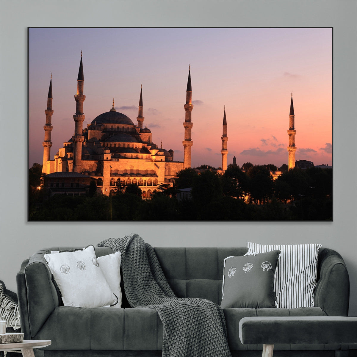 Wall Art Turkey Istanbul Skyline Canvas Print
