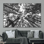 Trees Contemporary Art Canvas Print