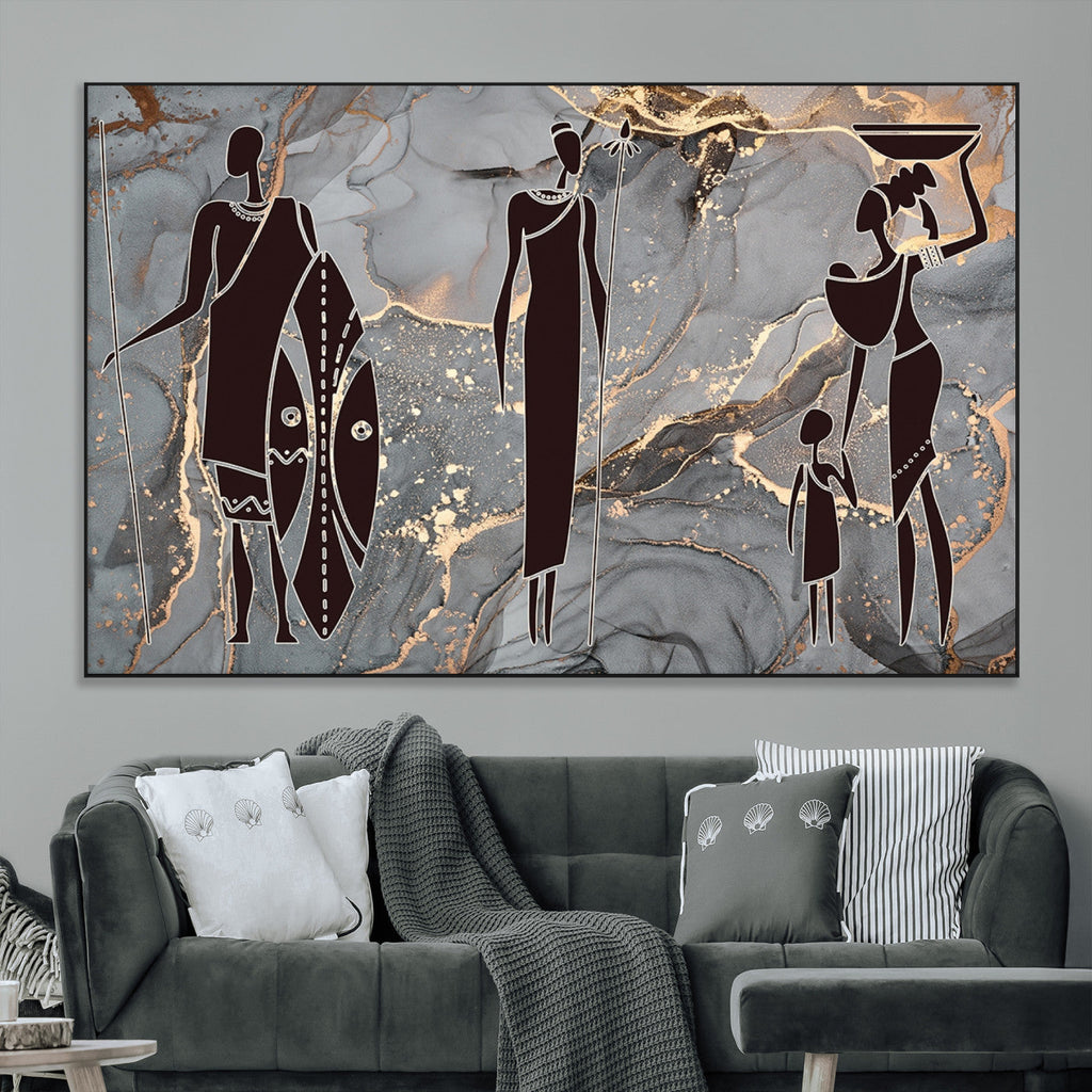 African American Wall Art | Elegant African Women Canvas Print