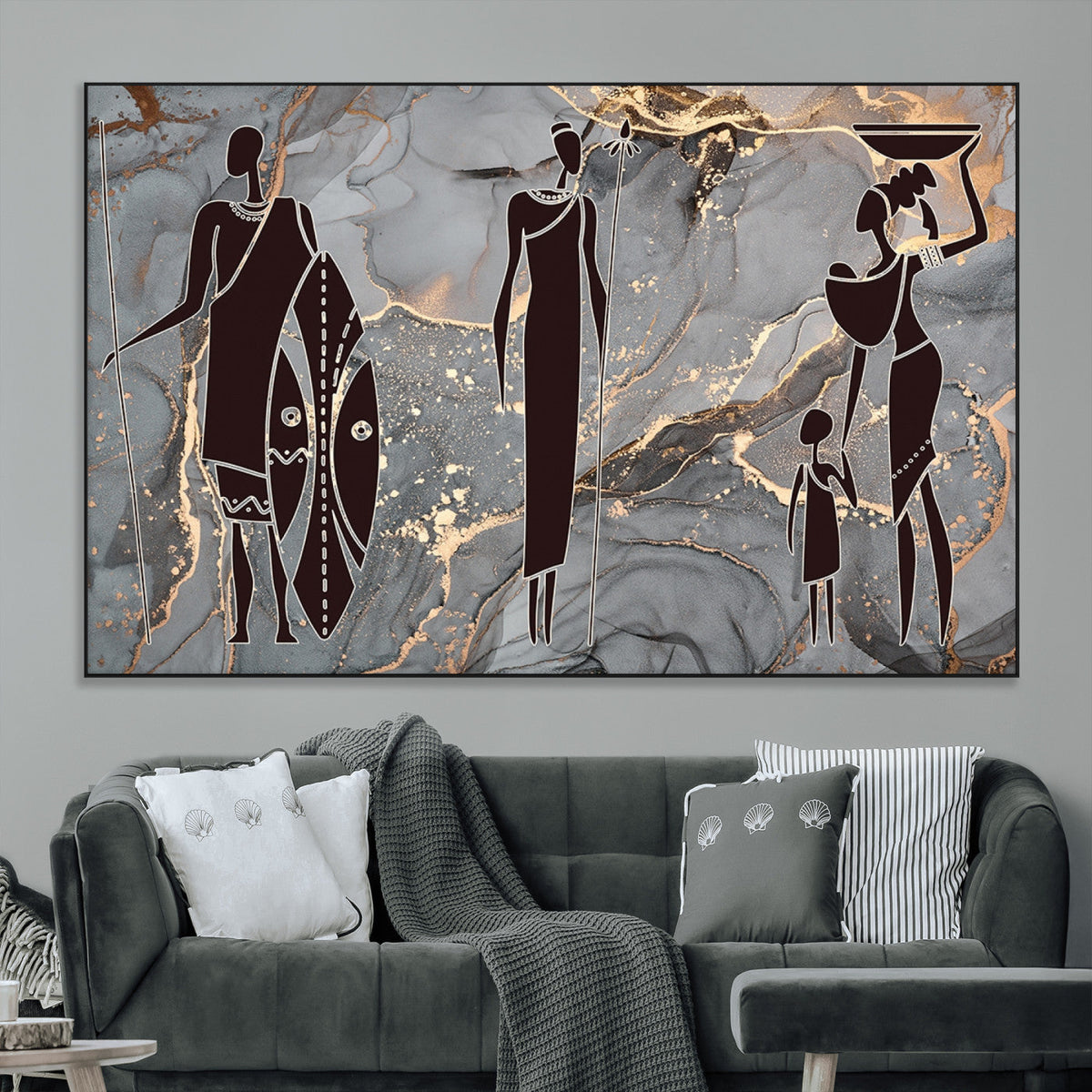 African American Wall Art | Elegant African Women Canvas Print