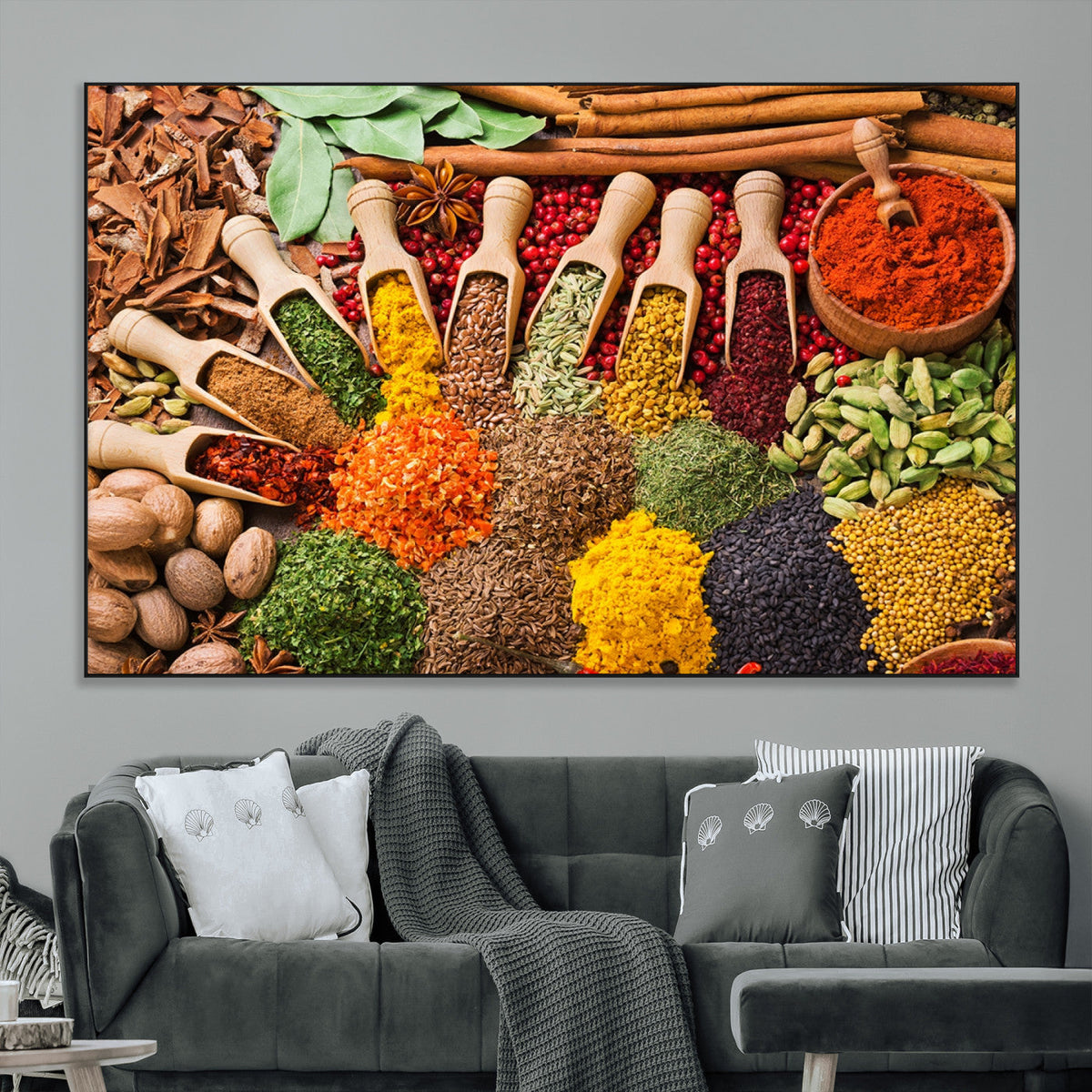 Spices Kitchen Wall Art Canvas Print