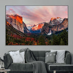 Yosemite Half Dome Wall Art Canvas Print El Capitan
