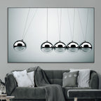 Newton's Cradle Wall Art Canvas Print | Framed Newton Cradle Wall Art