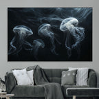 Jellyfish Wall Art Canvas Print, Elegant Wall Decor
