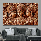 Indian Woman Statue Wall Art Canvas Print