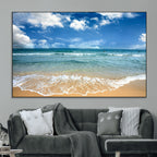 Sea View From the Beach Canvas Print