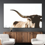 Texas Longhorn Wall Art Canvas Print, 3-Panel