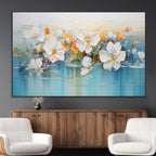 Abstract Flower Wall Art Canvas Print