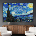Vincent Van Gogh The Starry Night Abstract Wall Art Canvas Print