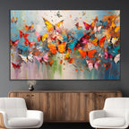 Abstract Butterfly Wall Art Canvas Print