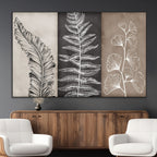 Minimalist Botanical Wall Art Canvas Print, Framed and Ready to Hang