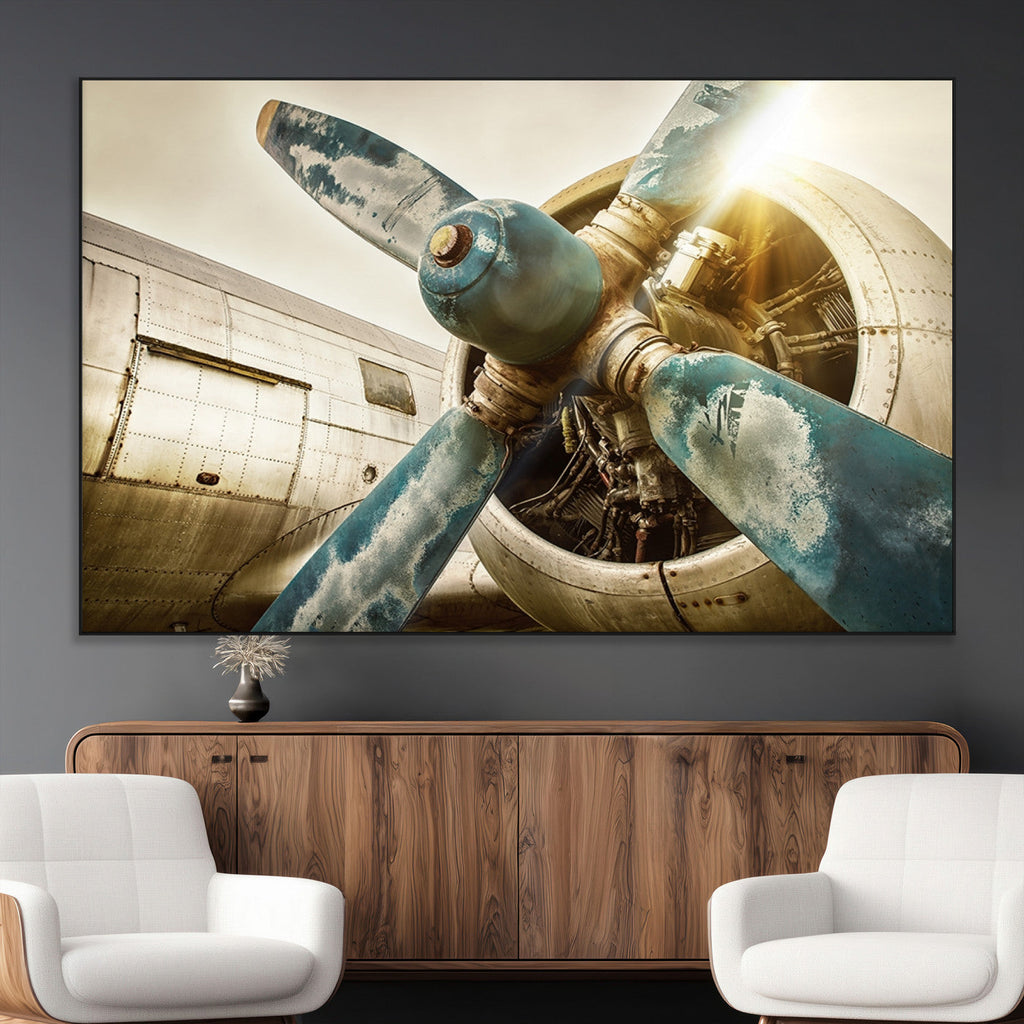 Vintage Airplane Canvas Print