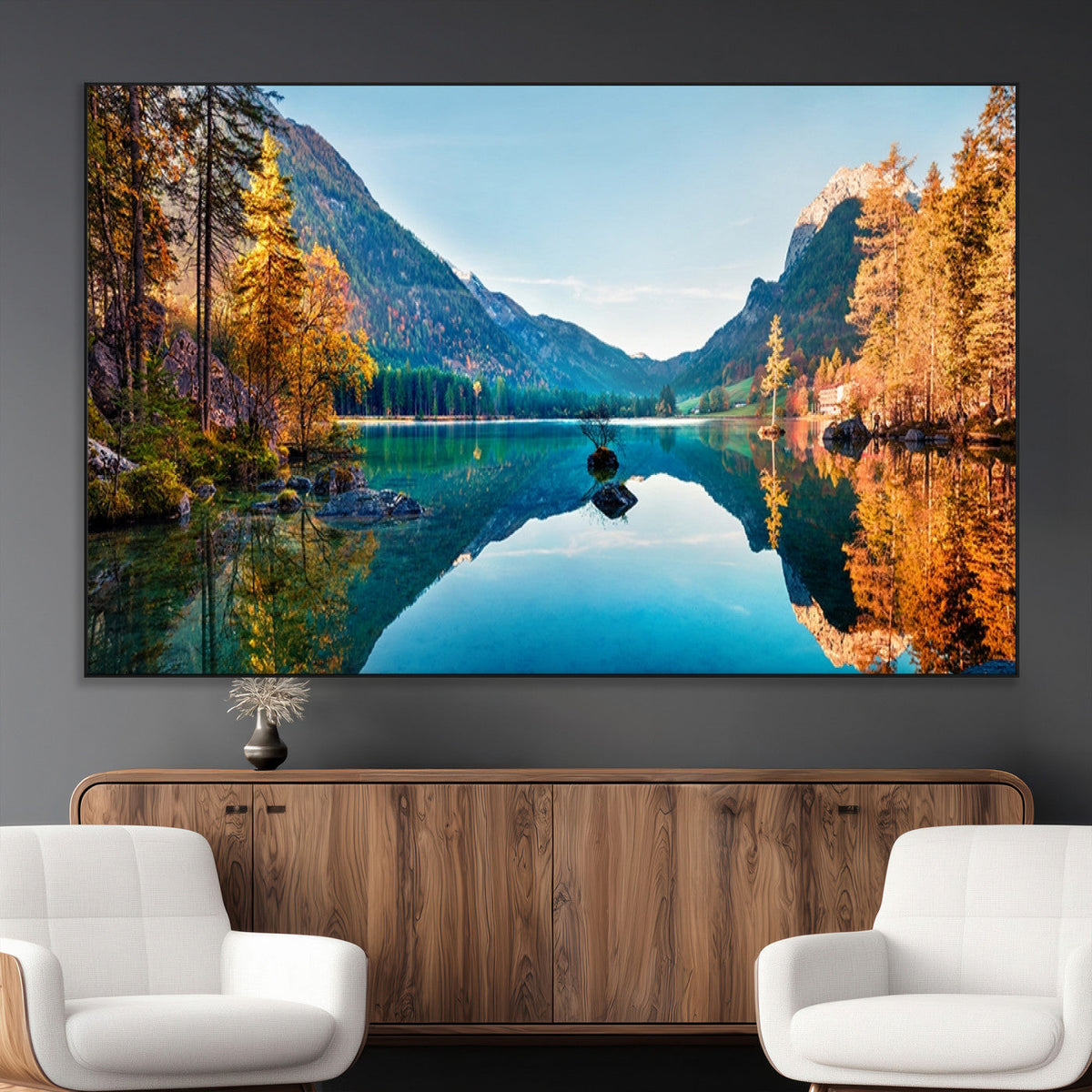 Fantastic Autumn Panorama Wall Art Canvas Print