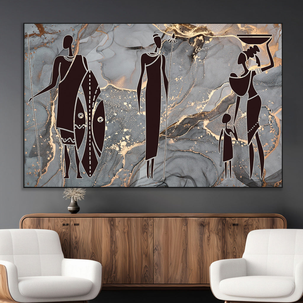 African American Wall Art | Elegant African Women Canvas Print