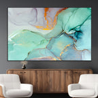 Colorful Marble Fluid Effect Canvas Wall Art Print