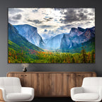 Yosemite Park Half Dome 3 Panel Canvas Print | Large Giclée Landscape Wall Art