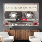 Music Cassette Iconic Wall Art Canvas Print