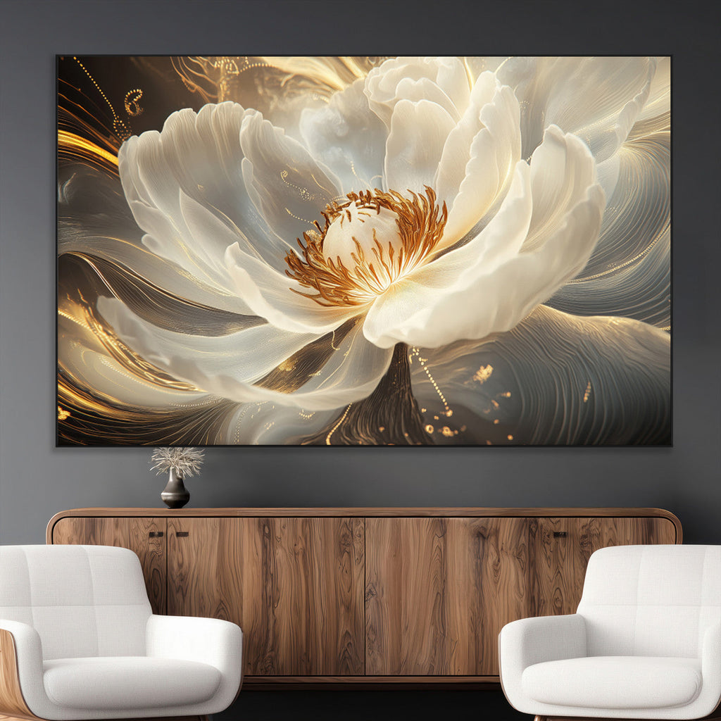 Abstract Floral Wall Art Canvas Print