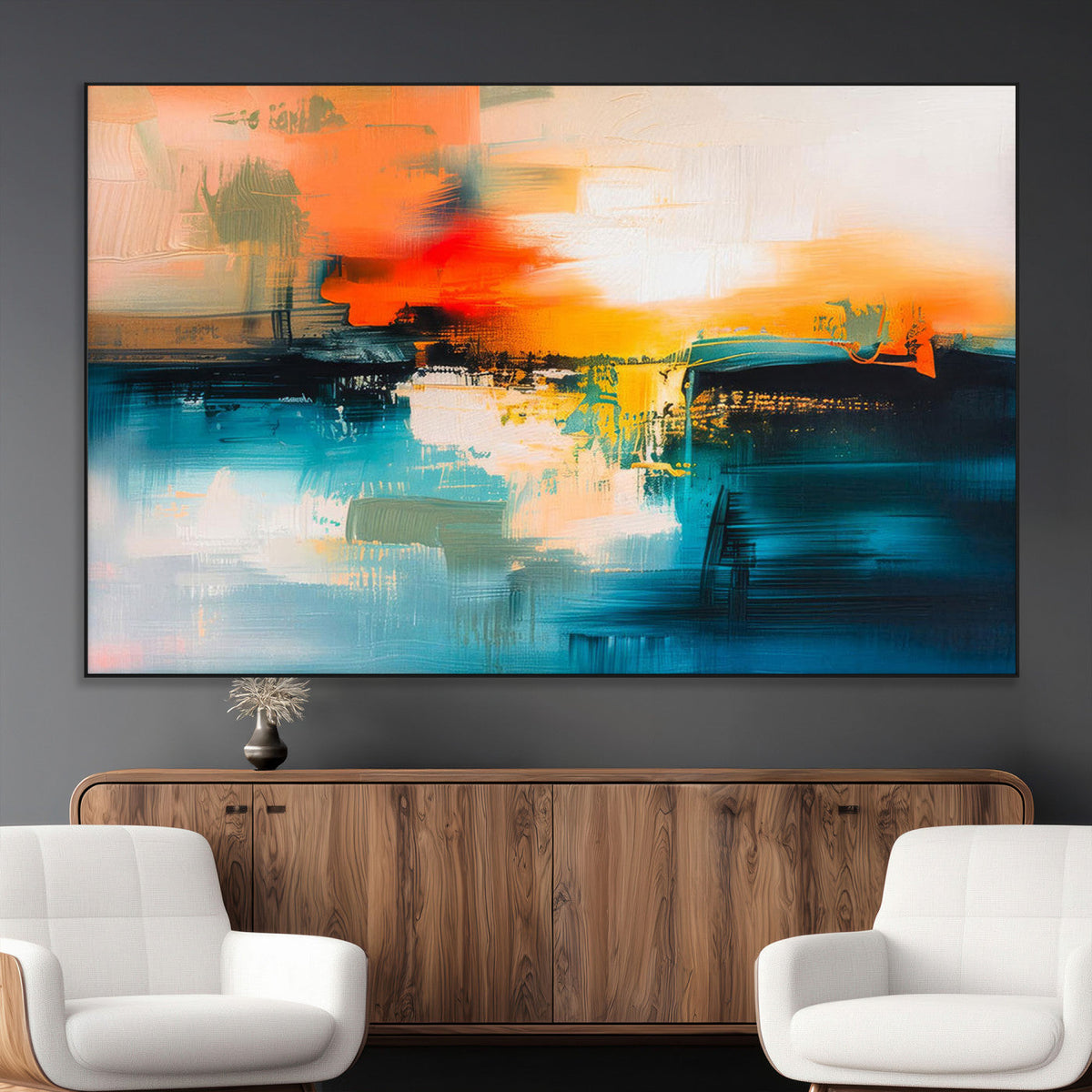 Colorful Abstract Wall Art | Bold Modern Canvas Print | Ready to Hang