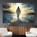 Jesus Walking on Water Wall Art | Canvas Print | Ready to Hang