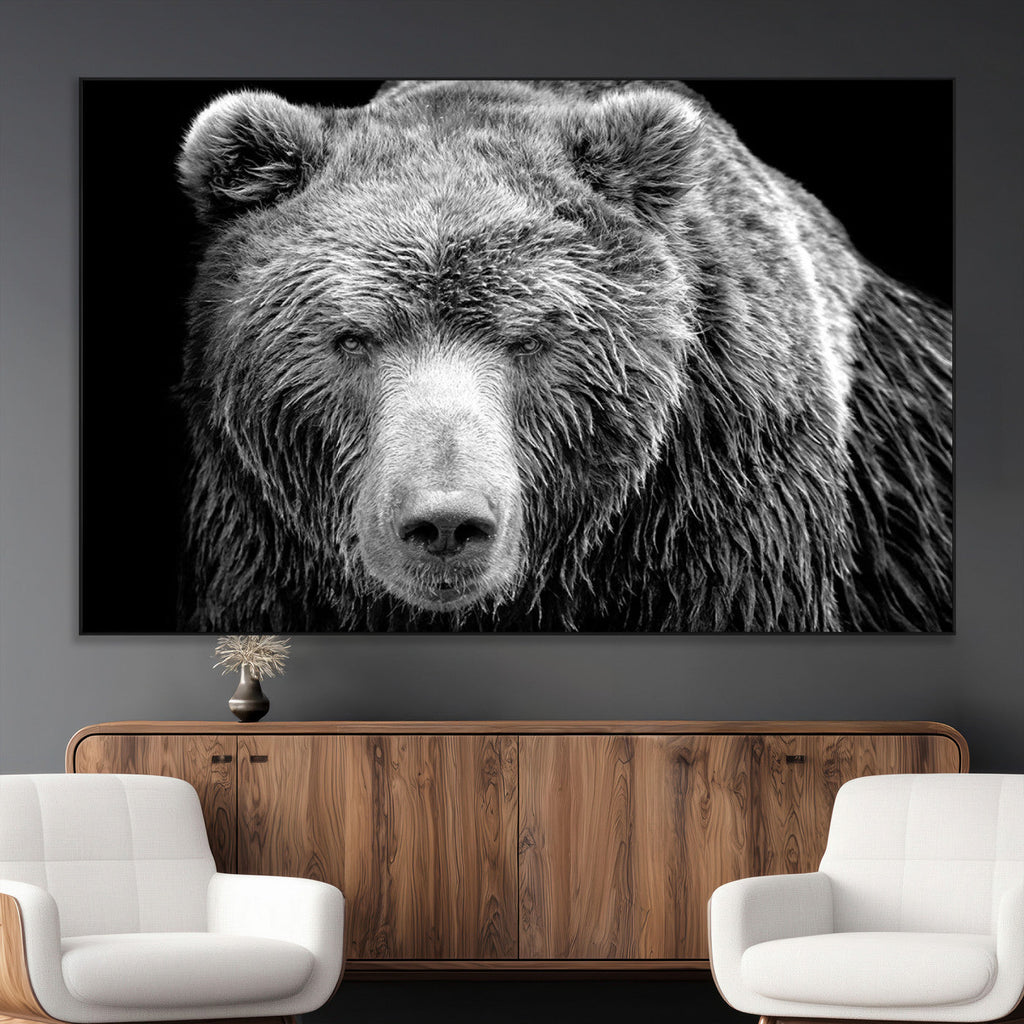 399 Grizzly Bear Canvas Print, Ready to Hang Wall Art