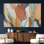 Boho Wall Art Canvas Print Set, Watercolor Boho Wall Art