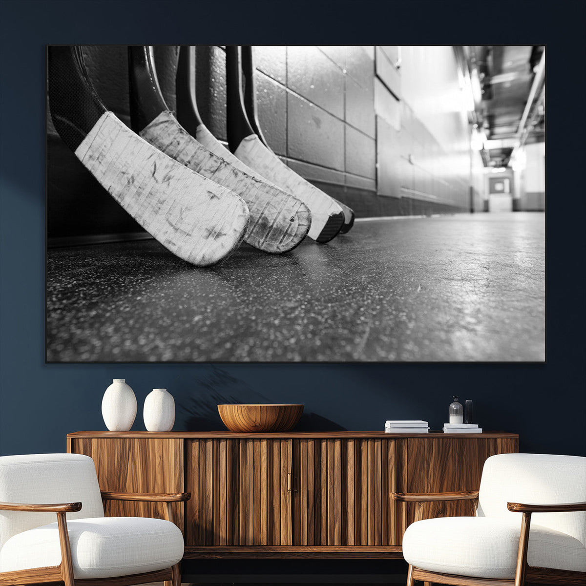Ice Hockey Wall Art Canvas Print