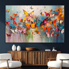 Abstract Butterfly Wall Art Canvas Print