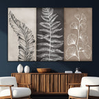 Minimalist Botanical Wall Art Canvas Print, Framed and Ready to Hang