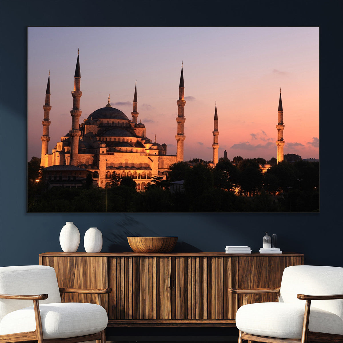 Wall Art Turkey Istanbul Skyline Canvas Print