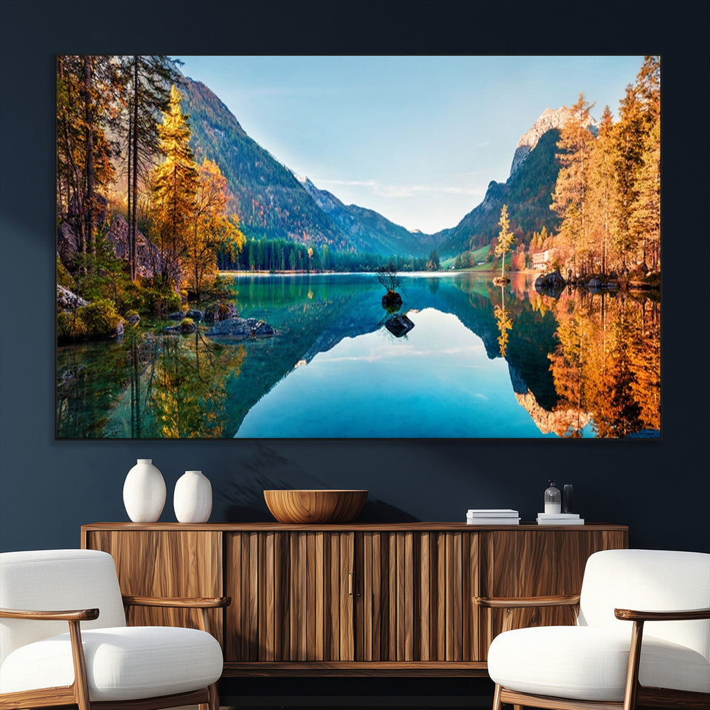 Fantastic Autumn Panorama Wall Art Canvas Print