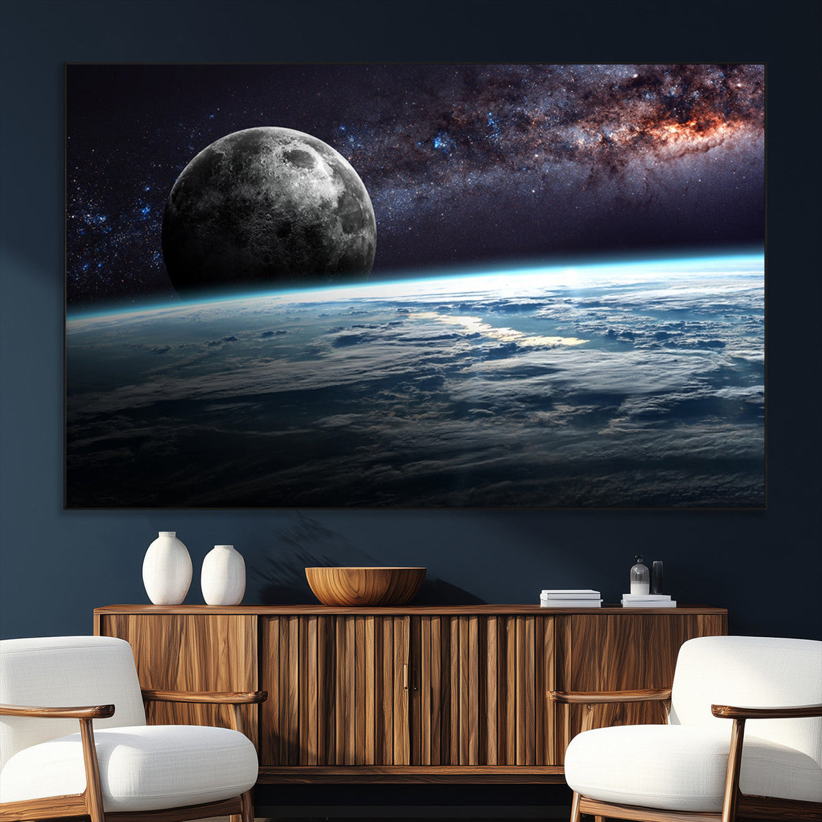 Space and Planet Canvas Print
